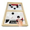 BKDT Marketing String Hockey Board Game - Fastest Finger First Board Game Sling Puck Slingo- Birthday/Return Gifts