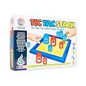 Tic Tac Stack Strategy Board Game for Kids &amp; Adults | Stacking Tic Tac Toe XO Game | Mind Challenging Family Game | Educational Brain Teaser | Fun Indoor Travel Game for Boys Girls Age 3+