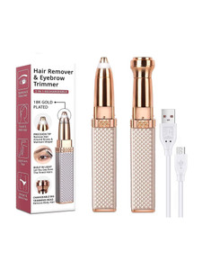 bkktraders personal hair removal eyebrow razor with indicator lights golden eyebrow thread