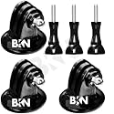 BKN® 3pcs Tripod Mount Adapter Screw Mount Compatible with GoPro Hero 9, 8, 7, 6, 5, 4, Session, 3+, 3, 2, 1, Hero (2018), Fusion, DJI Osmo, Sjcam, Xiaoyi Action Cameras