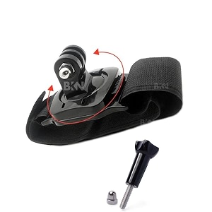 bkn action camera 360 degree rotating wrist strap mount for gopro hero 5 6 7 8 9 10  xiaomi yi 4k action camera sjcam