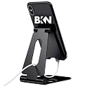 BKN® Full Aluminum Adjustable Mobile Phone Foldable Holder Stand Dock Mount for All Smartphones, Tabs, Kindle, iPad (Black)