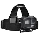 BKN Head Strap Mount with Go Pro Mount Compatible with GoPro GoPro Hero 8 Black, Hero 7 Black, 7 Silver, 7 White, Hero 6, 5, 4, Session, 3+, 3, 2, 1, Hero (2018), Fusion, DJI Osmo Action Cameras