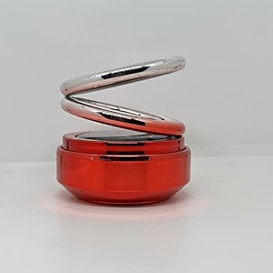 bkn tranding metallic finish car air freshener aromatherapy solar aroma car perfume diffuser for all car dashboard accessories red