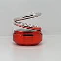 BKN® Tranding Metallic Finish Car Air Freshener Aromatherapy Solar Aroma Car Perfume Diffuser For All Car Dashboard Accessories (Red)