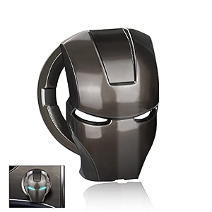 bkn trending new premium metal superhero 3d design car push to start ignition button cover interior for all universal car start button decoration ring matt black