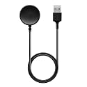 BKN USB Magnetic Charging Cable for Samsung Watch Active 1 &amp; 2, Active 2 Sm-R820 JW106 Sm-R825 Sm-R830 Sm-R835 (100Cm - Black)