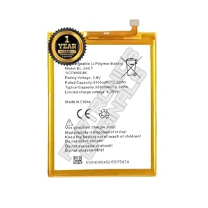 bl-34ct battery for tecno camon i4  camon -isky3  kb3  cb7  cb7j  kb7  kb7j battery with 1 year warranty k282