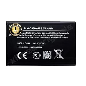 bl-4c battery for nokia 6100 6125 6136 6170 6300 7705 7200 7270 8208 1202 1265 1325 1661 2220 2220s 2650 2652 2690 2700 3108 3500c battery with 1 year warranty rr43