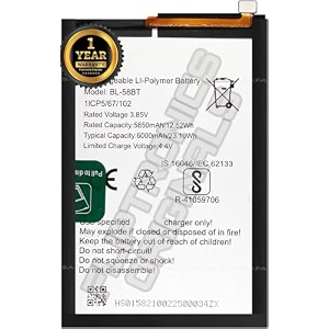 bl-58bt battery for tecno pouvoir 4 pro battery with 1 year warrenty w271