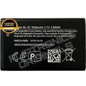 bl-5c battery for nokia n72 battery with 6 month warranty s344