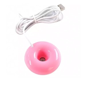 mini donuts usb humidifier air purifier aroma diffuser office home room car portable multicolour