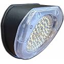Black 5" 12V Round LED Lights 950 Lumens Surface Mount for RV Trailer Camper 5th Wheel Scare Porch/Docking/Floor Light (1 unit)