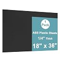 Black ABS Plastic Sheet 18 x 36