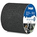 Black Anti Slip Tape 4in x 20ft, 80 Grit Waterproof Non Skid Grip Tape Roll for Ramps, Decks, Boat Decks, Warehouse Floors, Garages, Indoor & Outdoor Use