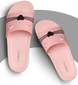 black beatle lightweightwalkingstylish daily use sllippers women women slippers pink  8