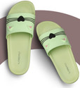 Black Beatle Lightweight/Walking/Stylish Daily Use Sllippers Women Women Slippers (Green , 6)