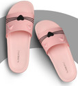 Black Beatle Lightweight/Walking/Stylish Daily Use Sllippers Women Women Slippers (Pink , 8)