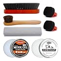 Black Brown Shoe Polish Kit Saddle Soap Mink Oil Boots Shoe Shine