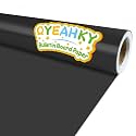 Black Bulletin Board Paper Roll - Fade Resistant Background for Classroom, Home Wall, Education Decoration - Poster Art Craft Supplies 17.7in x 20ft