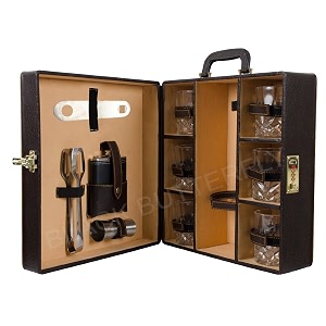 black butterfly bar tools set - kitchen home bar - mega bar accessories brown