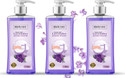 Black  Care Hand Wash Liquid - 1 Ltr | Lavender and Chamomile Extract | Germ Protection Hand Wash Bottle + Dispenser (3 x 1 L)