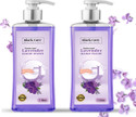 Black  Care Hand Wash Liquid - 1 L, Lavender & Chamomile Extract| Germ Protection Hand Wash Bottle + Dispenser (2 x 1 L)
