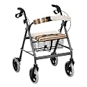 Black Cat Stripes Rollator Walker Seat and Backrest Covers for Ladies Universal Accessories for Rollator Walkers Soft Walkers Seat Covers for Seniors Women Men