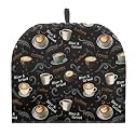 Black Coffee Large Tea Cozy for Teapot Insulated Extra Thick Wadding Tea Cozies Covers Fit 1 to 6 Cup Kitchen Textiles Warming &amp; Insulating Kettle Cover for Home Table Decor