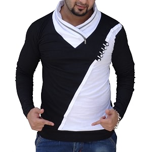 Black Collection Mens Plain Slim Fit Full