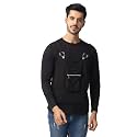 Black Collection Solid Men Dungaree Style Full