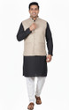 BLACK COOL Sleeveless Solid Men Jacket