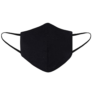 Black Cotton Face Mask Reusable Super Soft