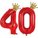 Black Crown Number Balloon (Number 60)