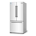 BLACK+DECKER 18 Cu. Ft. French Door Refrigerator, Built-in Ice Maker, White