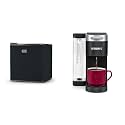 BLACK+DECKER BCRK17B Compact Refrigerator Energy Star Single Door Mini Fridge with Freezer, 1.7 Cubic Feet, Black &amp; Keurig® K-Supreme Single Serve K-Cup Pod Coffee Maker, MultiStream Technology, Black