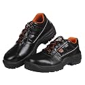 BLACKDECKER Black Grain Leather Safety Shoes for