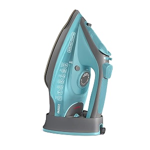 blackdecker cordless steam iron350ml2200w 2-yr warrantyiron for clothesiron boxsteam presssteam iron press with anti-drip amp auto shut offnon-stick ceramic sole 30gmin steam outputgreen