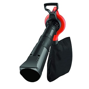 blackdecker gw3030-qs variable speed 3000-watt powerful blower and suction vacuum cleaner with shredder and 40l bag for home and outdoorsred