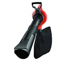BLACK+DECKER GW3030-QS Variable Speed 3000-Watt Powerful Blower and Suction Vacuum Cleaner with Shredder and 40L bag for Home and Outdoors(Red)