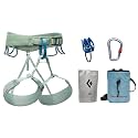 BLACK DIAMOND Women's Momentum Rock Climbing Harness, Adjustable Loops