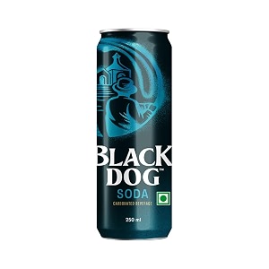 black dog soda water pack of 8 x 250 ml  premium carbonated water  zero sugar  no calories  perfect mixer for cocktail amp mocktail  refreshing sparkling drink