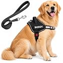 Black Dog Vest Harness with Leash -