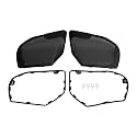 Black Front Fairing Speaker Grills Mesh Cover for Harley CVO Road Glide