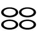 Goof Trim Ring for 3 Inch Recessed Can Lights, 4 Pack Downlight Trim Ring Cover 3.18-Inch Inner Diameter, 4.52-Inch Outer Diameter, Matte Black, Steel Construction