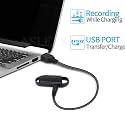 Black Hidden Keychain Voice Recorder Voice Activated
