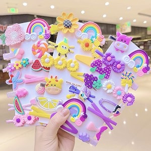 hair clips for girlskids baby hair clips fruit cartoon animal hair pin for kids girls hair accessories