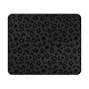 Black Leopard Mouse Pad 9.5x7.9 Inch with Anti-Slip Rubber Base