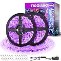 TigQiang 66ft Black Light Strip, Flexible Blacklight Halloween Glow Party