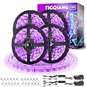 TigQiang 79ft Black Light Strip, Flexible Blacklight Halloween Glow Party